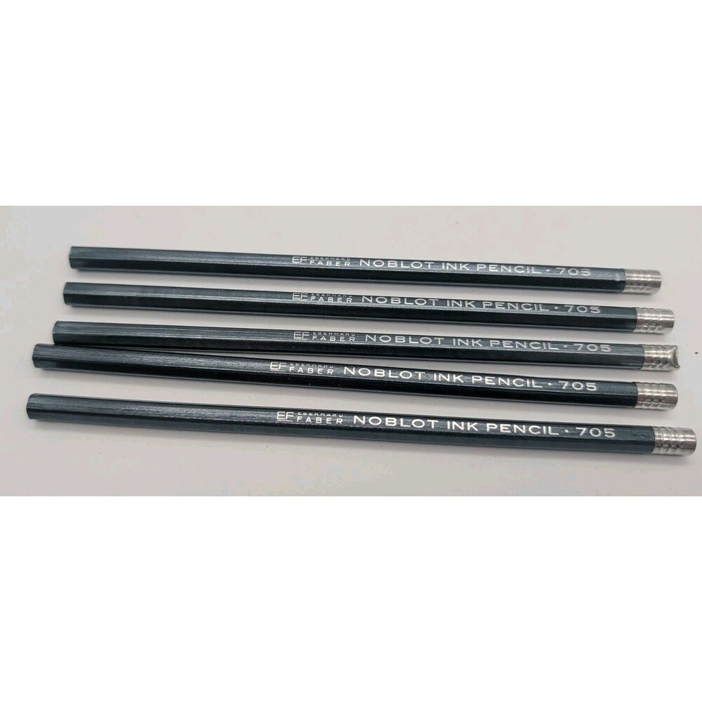 Unsharpened NoBlot Ink Pencil 705 USA Bottle of Ink in a Pencil Lot Of 5